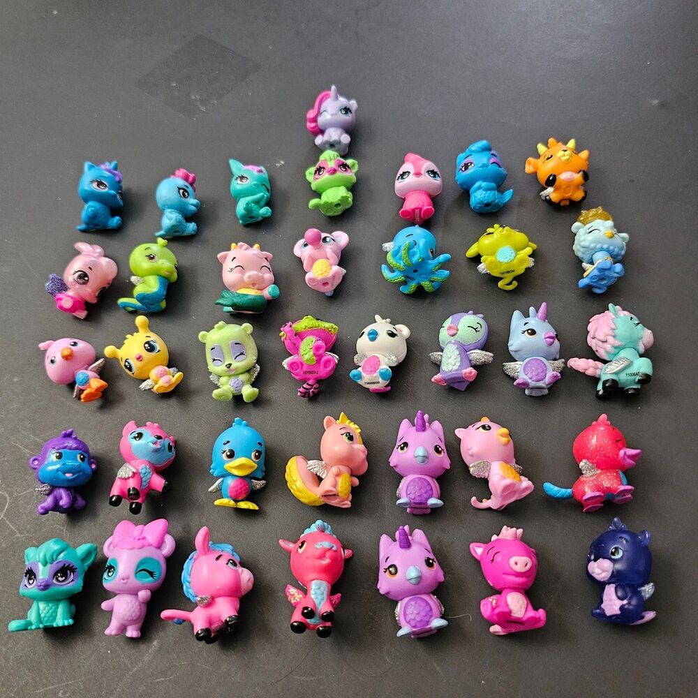 Lot of 37 Hatchimals CollEGGtibles Minifigures Unique 1 Duplicate